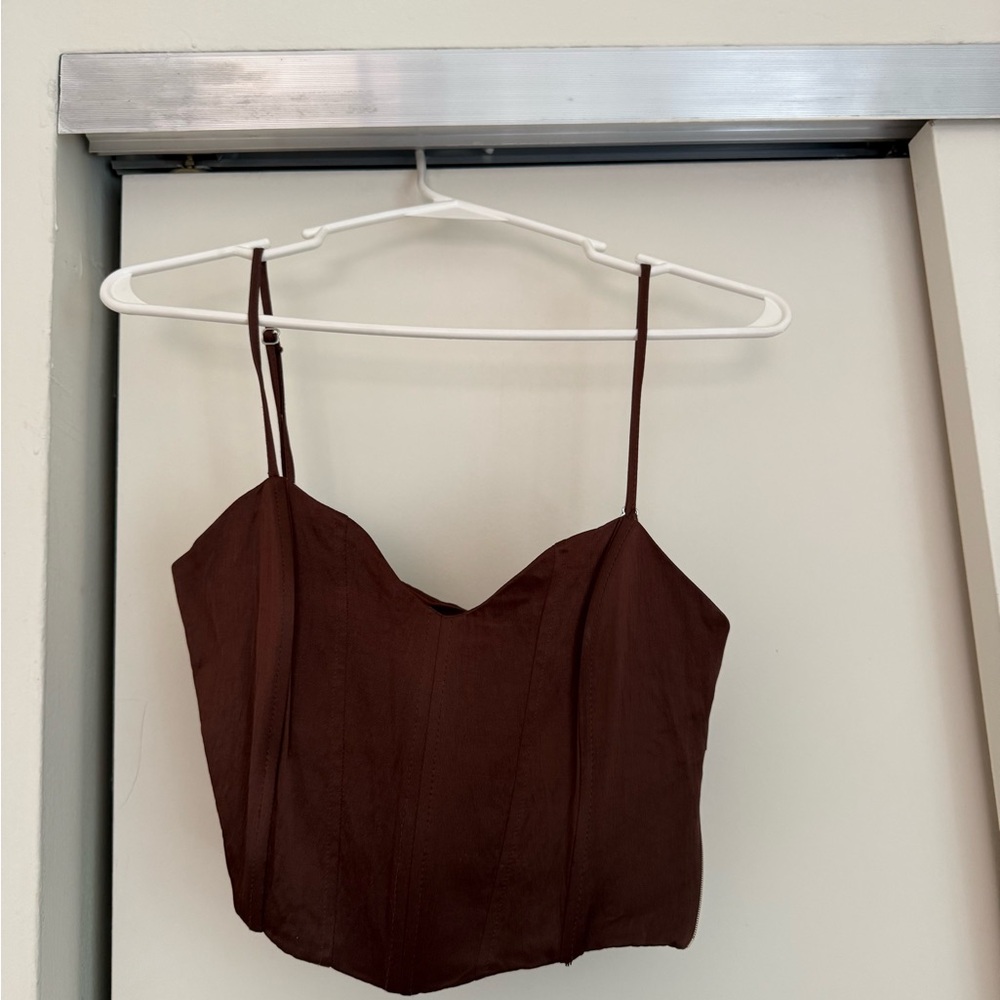 Zara Dark Brown Women's Blouse